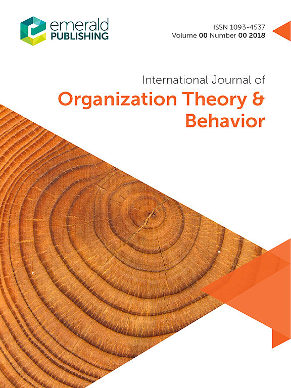 Go to journal home page - International Journal of Organization Theory & Behaviour